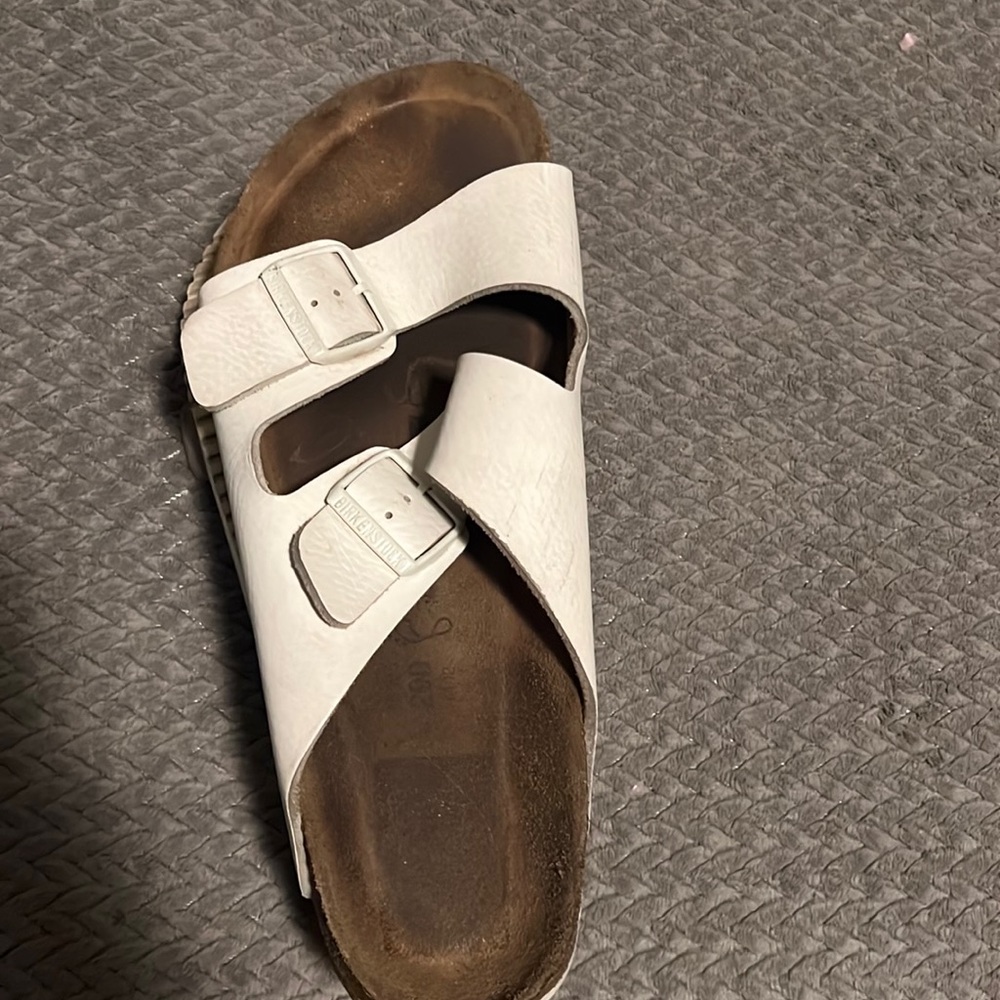 White Birkenstocks Size 13